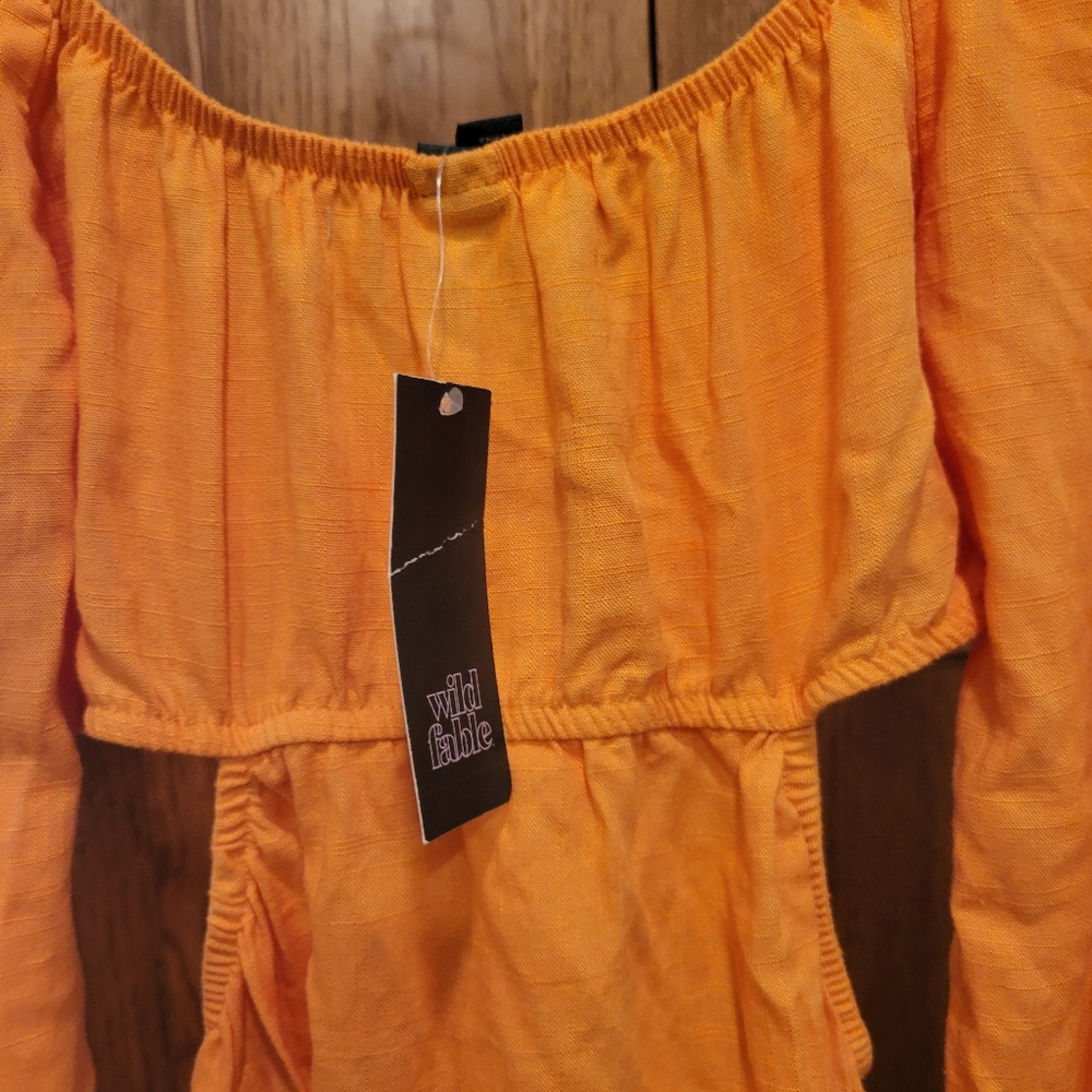 NWT Wild Fable XS Orange Mini Dress - Picture 6 of 10